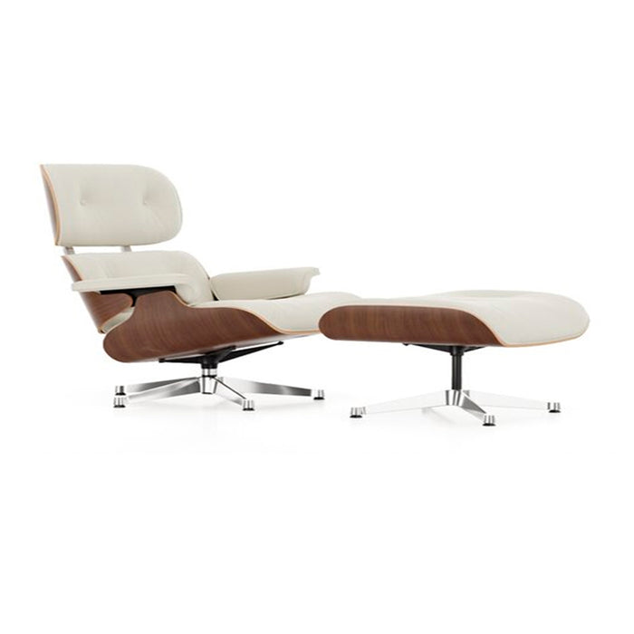 Sillón Eames Lounge Ottoman Blanco