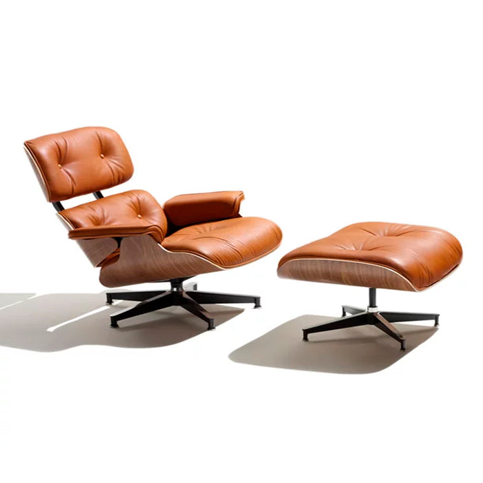 Sillón Eames Lounge Ottoman Caramelo