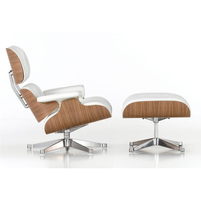 Sillón Eames Lounge Ottoman Blanco