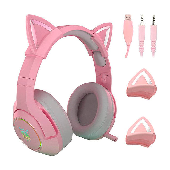 Audífonos Gamer K9 Ear Pink