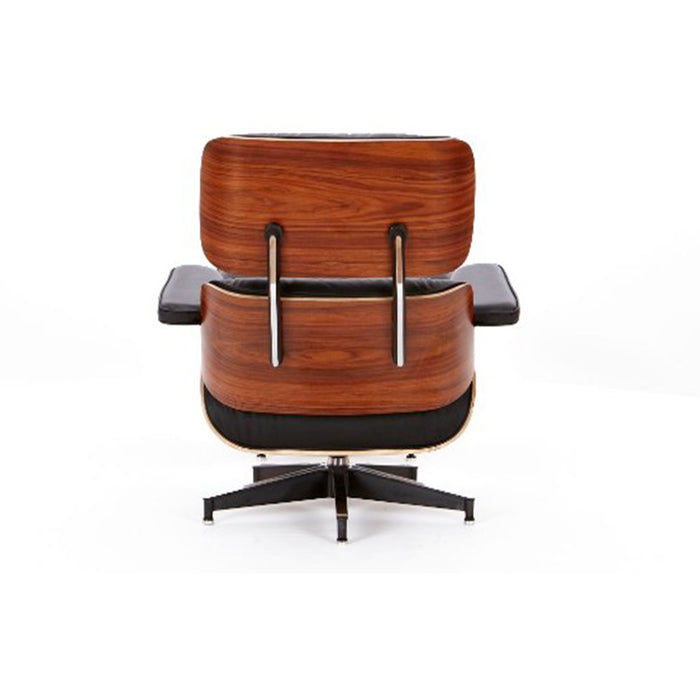 Sillón Eames Lounge Ottoman Negro