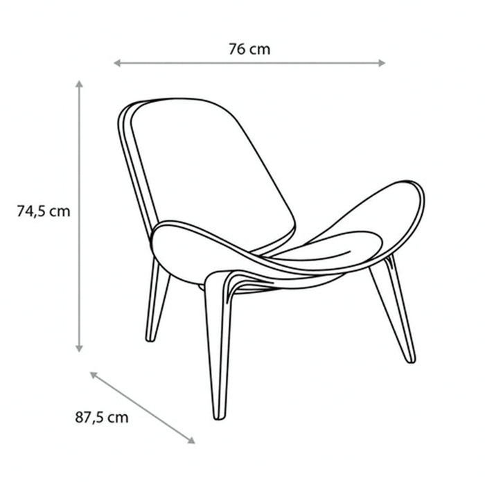 Silla Shell Wegner Blanco